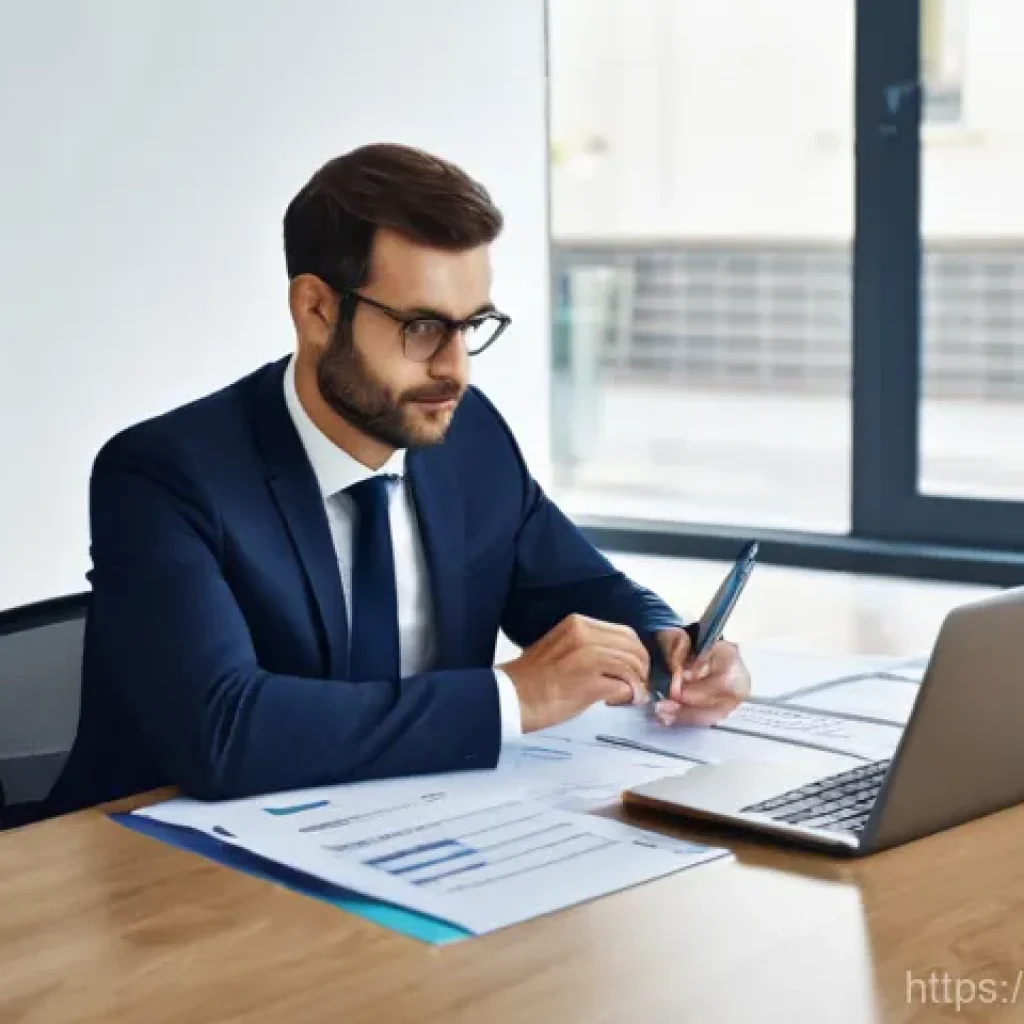 부가가치세 계산 방법 - **Prompt 1: Focused French Entrepreneur Managing VAT**
"A portrait of a focused, professional Fr...